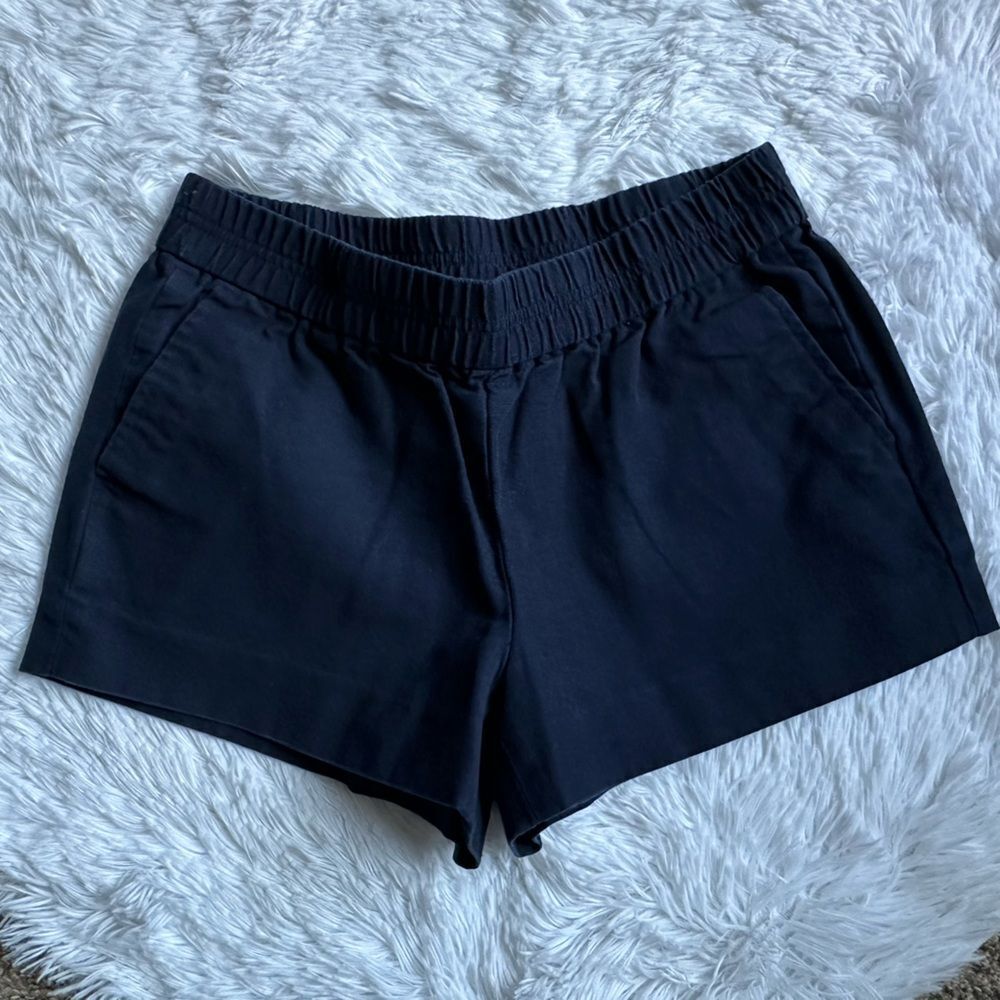 J. Crew Shorts Cotton Pull On Dark Blue Pockets Womens‎ Size 2